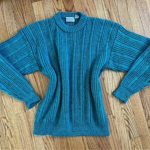 Classic Teal Knit Sweater
